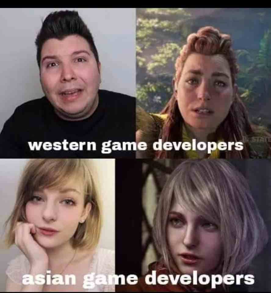 Western game developers & Asian game developers