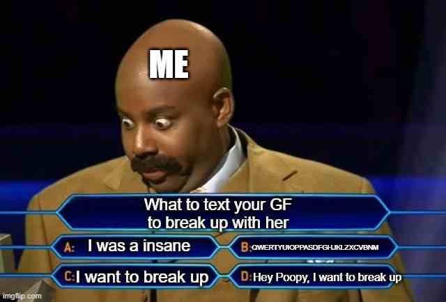 What to text your GF to breakup with her