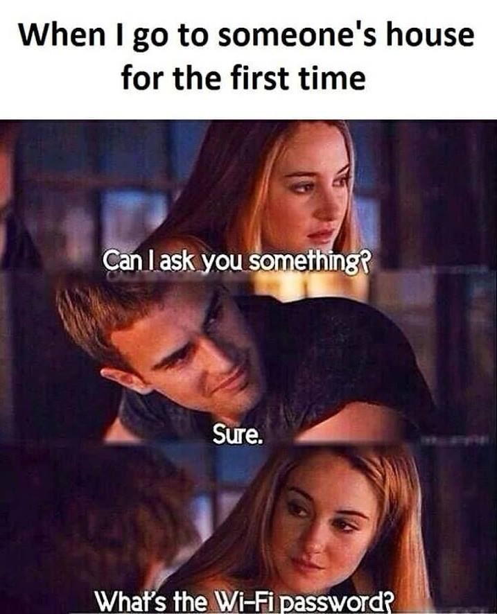 When i go to someone's house for the first time