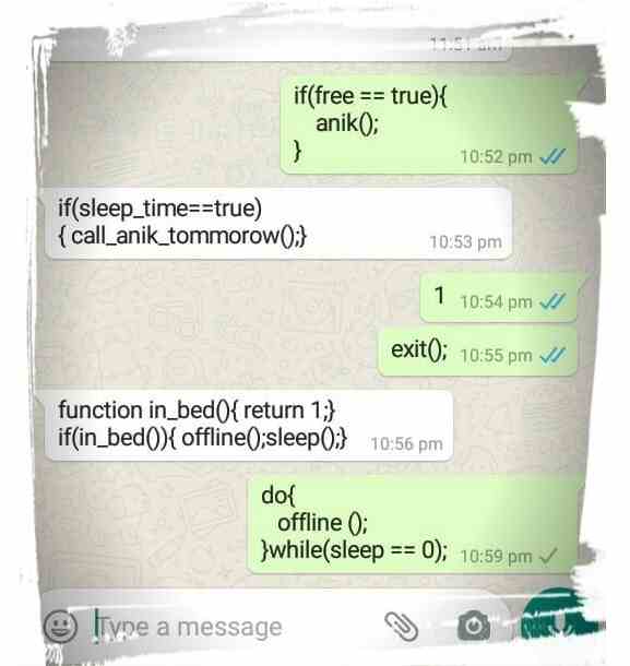 When programmers do conversation