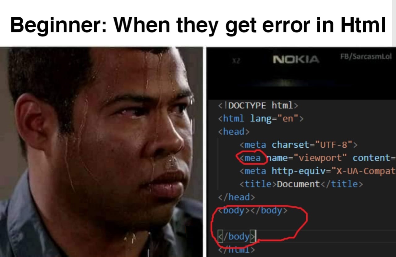 When they get error in Html
