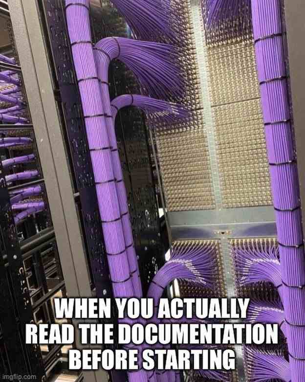 When you actually read the documentation before starting