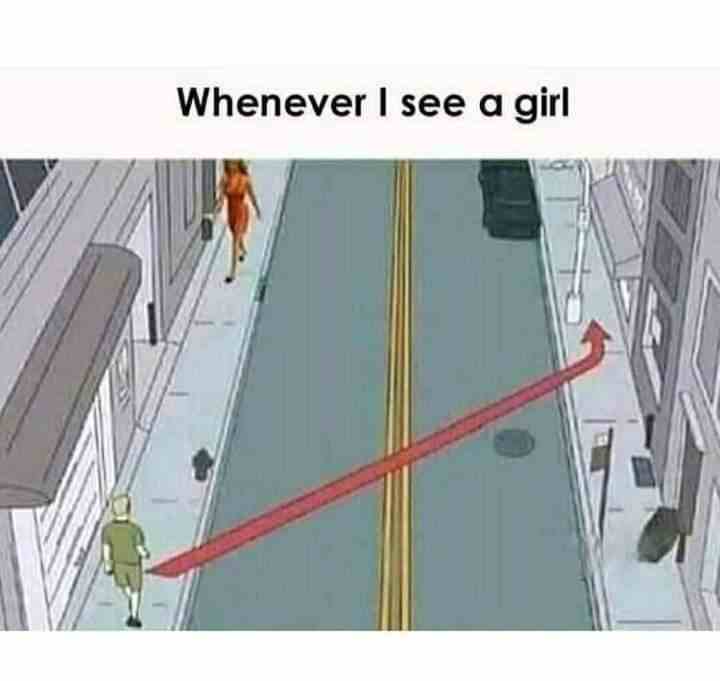 Whenever I see a girl