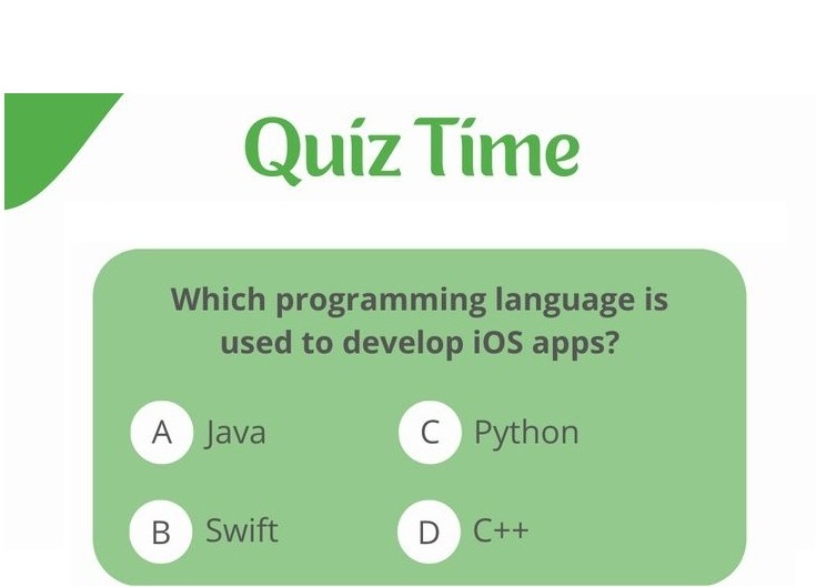 Which Programming language is used to develop iOS apps?