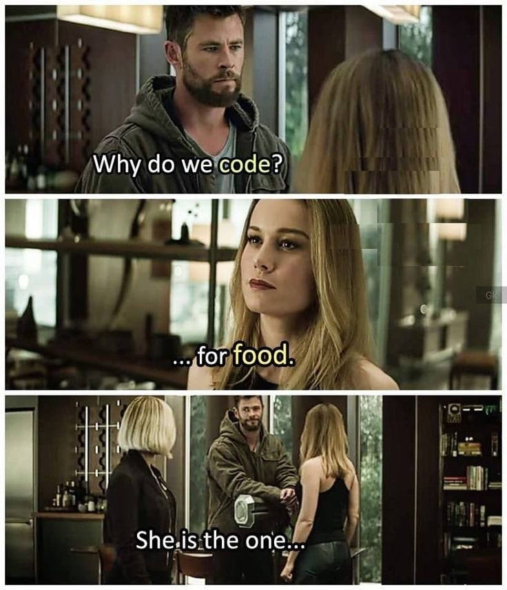 Why do we code? ..for food