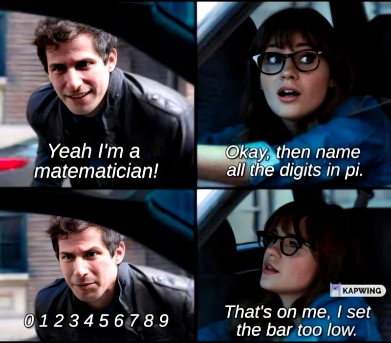 Yeah i'm a mathematician!