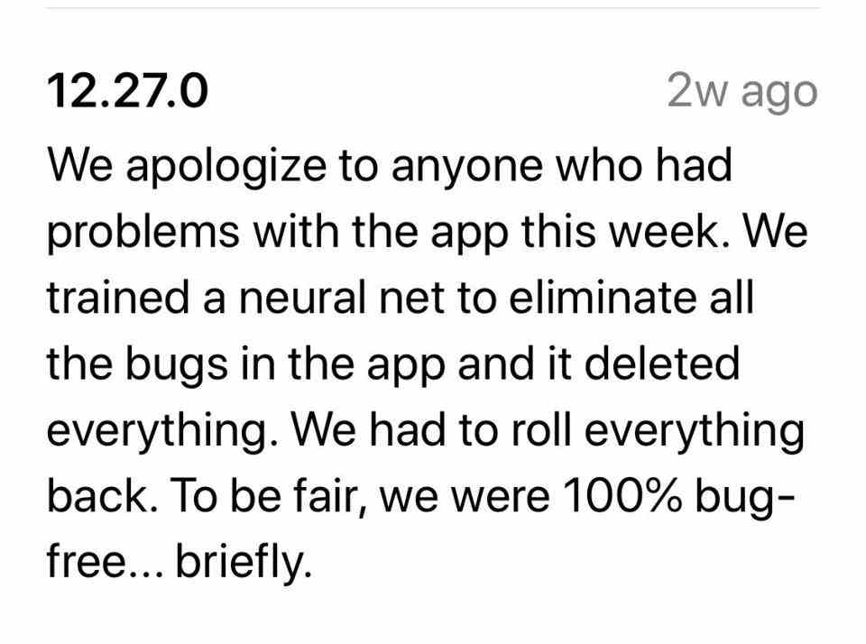 Yelp’s update description﻿