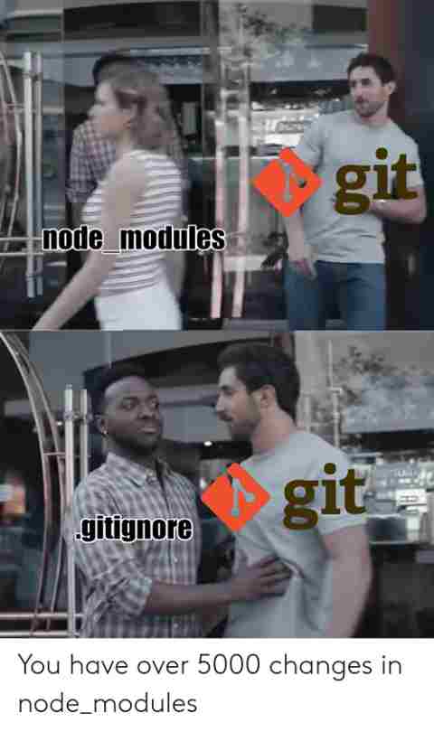 You have over 5000 changes in node_modeules